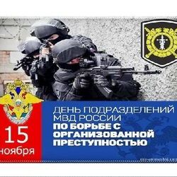 15 ноября - День создания подразделений по борьбе с организованной преступностью в России